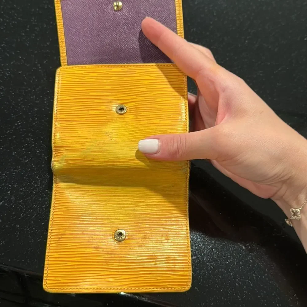 Louis Vuitton Gold and Orange Wallet